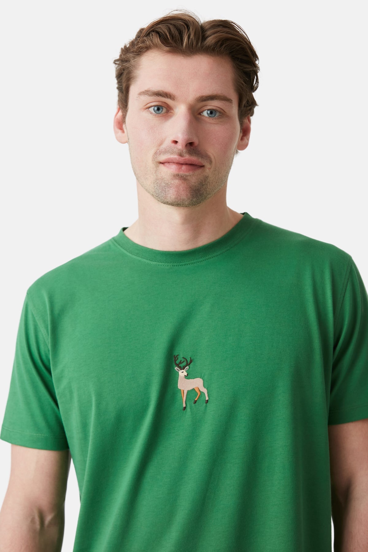 Geyik Light-Weight T-Shirt - Yeşil