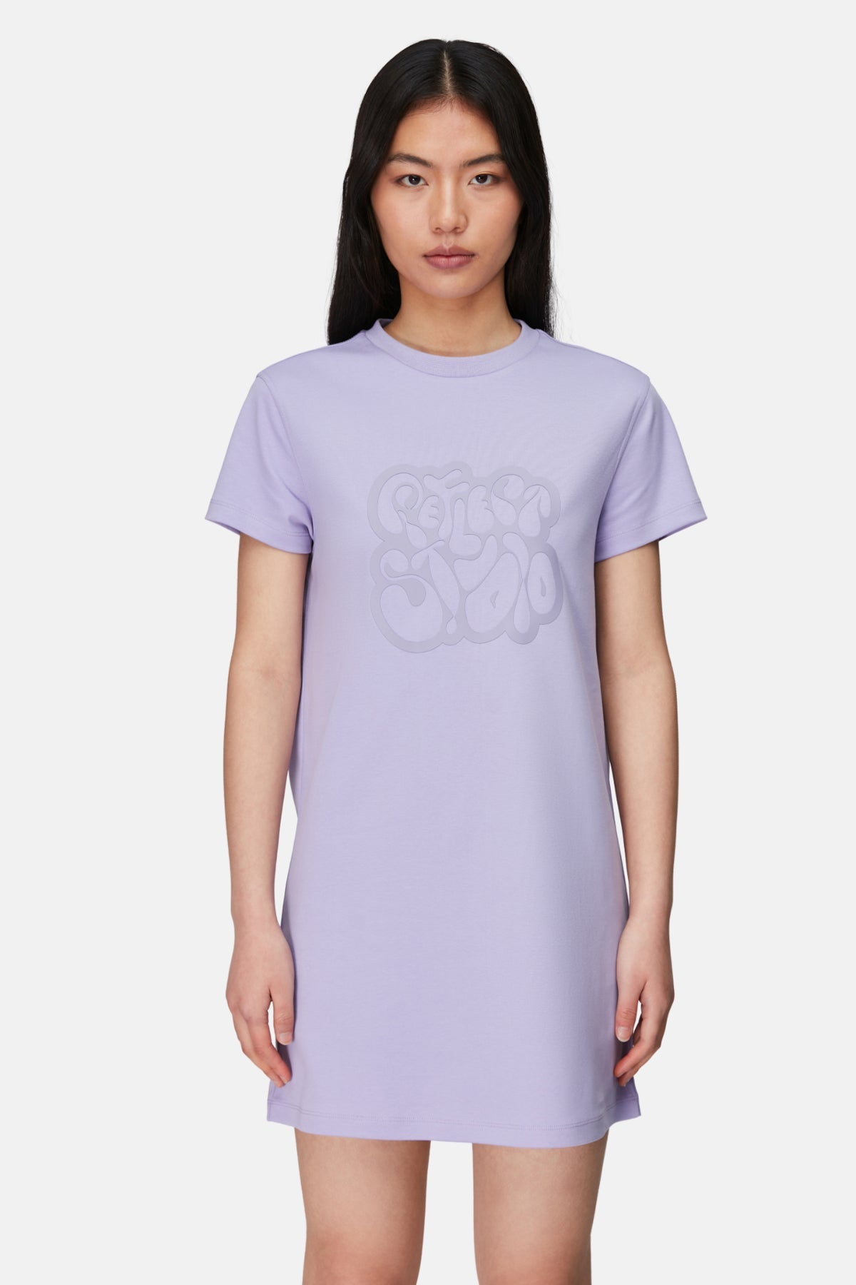 Logo Jersey Dress - Purple
