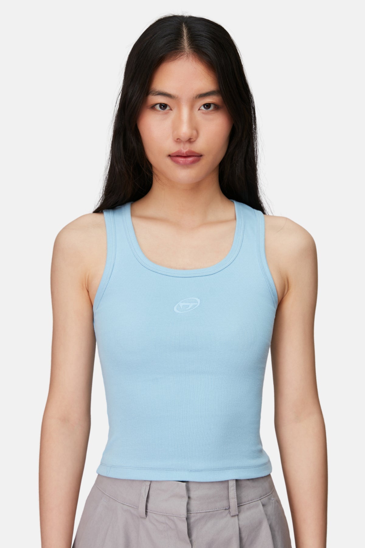 Ribbed Tank Top - Powder Blue