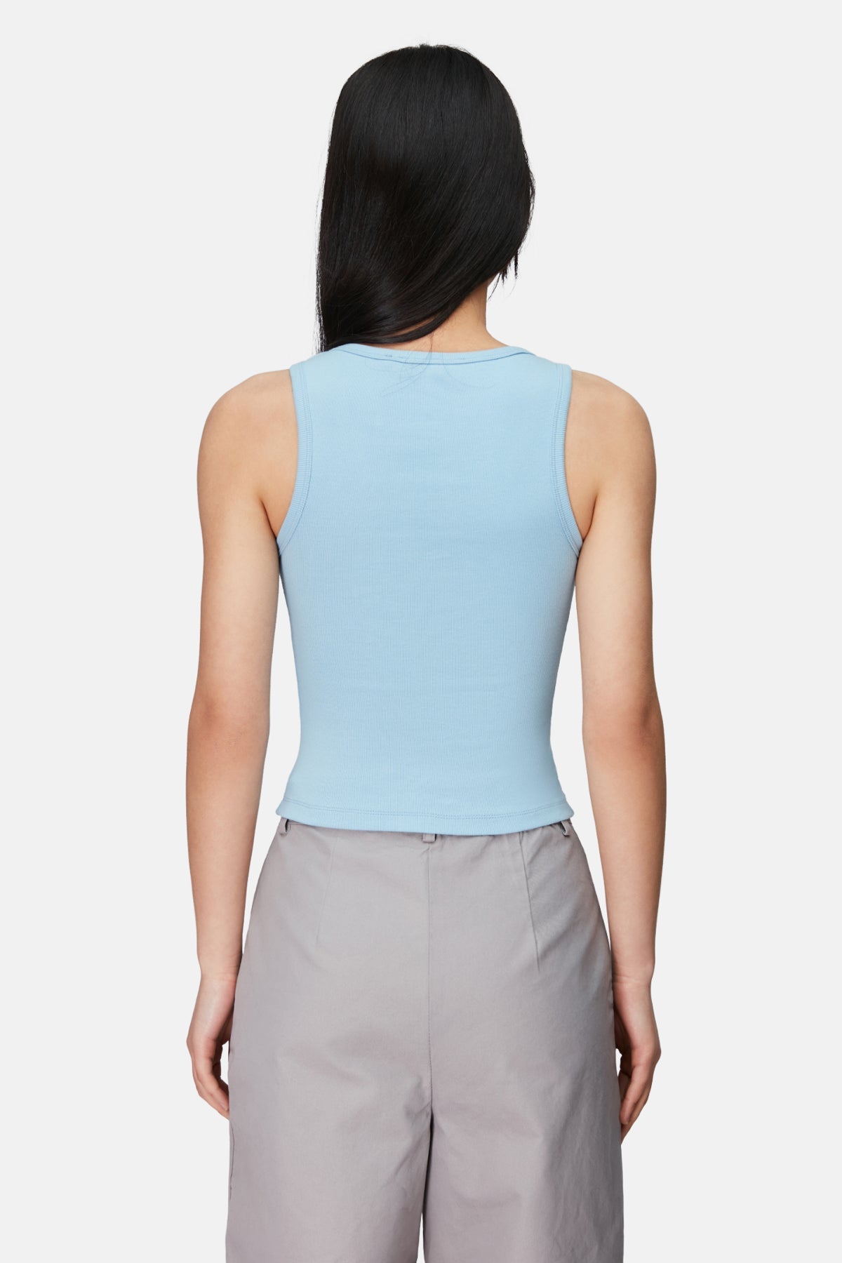 Ribbed Tank Top - Powder Blue