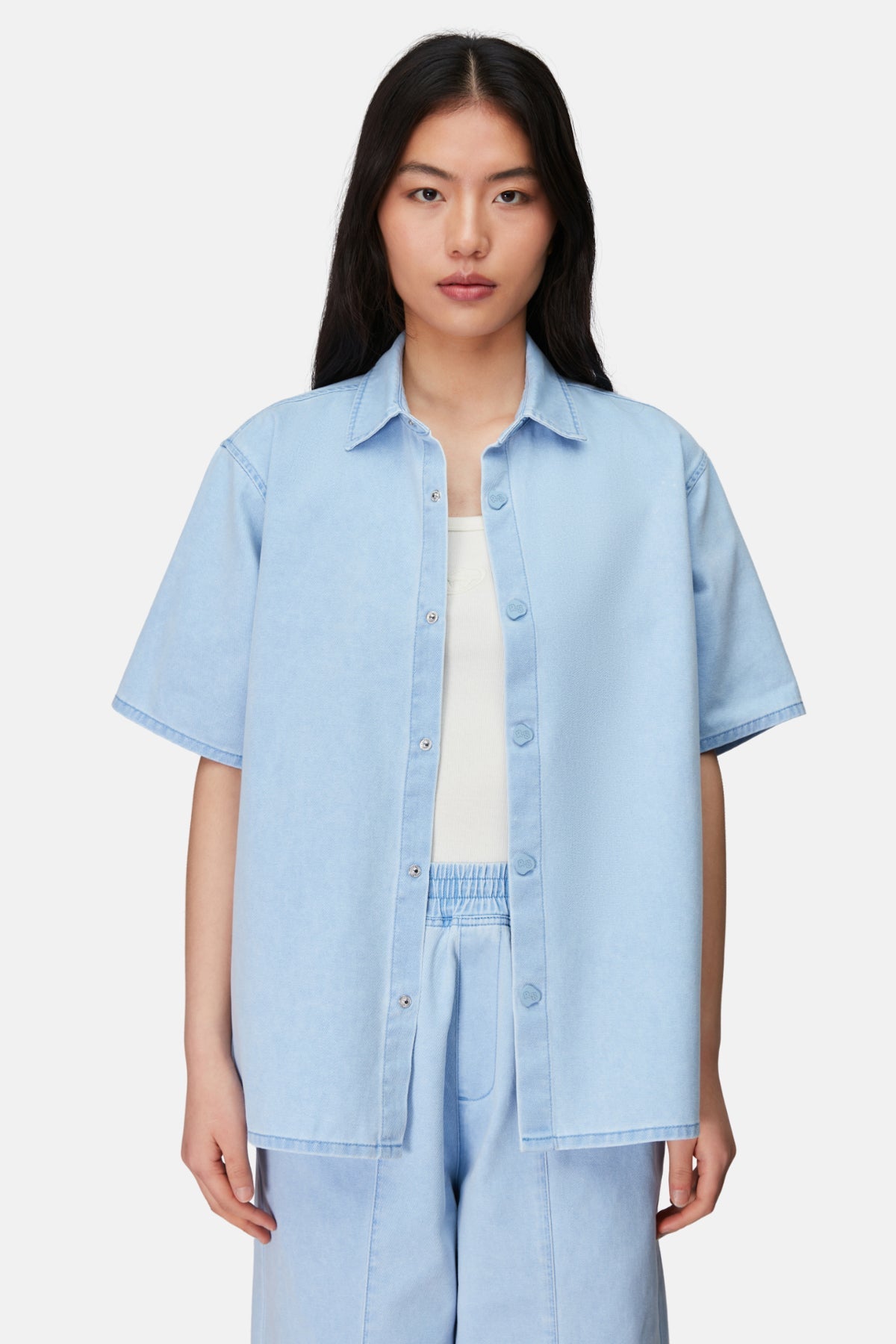 Logo Short Sleeve Shirt - Blue