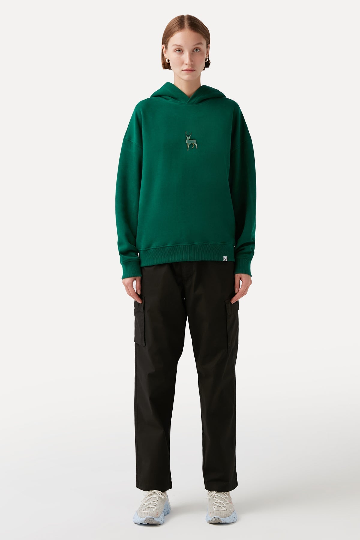 Geyik SuperSoft Hoodie - Koyu Yeşil