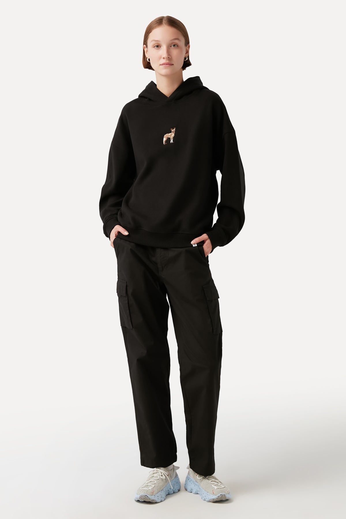 Afrika Yaban Köpeği SuperSoft Hoodie - Siyah