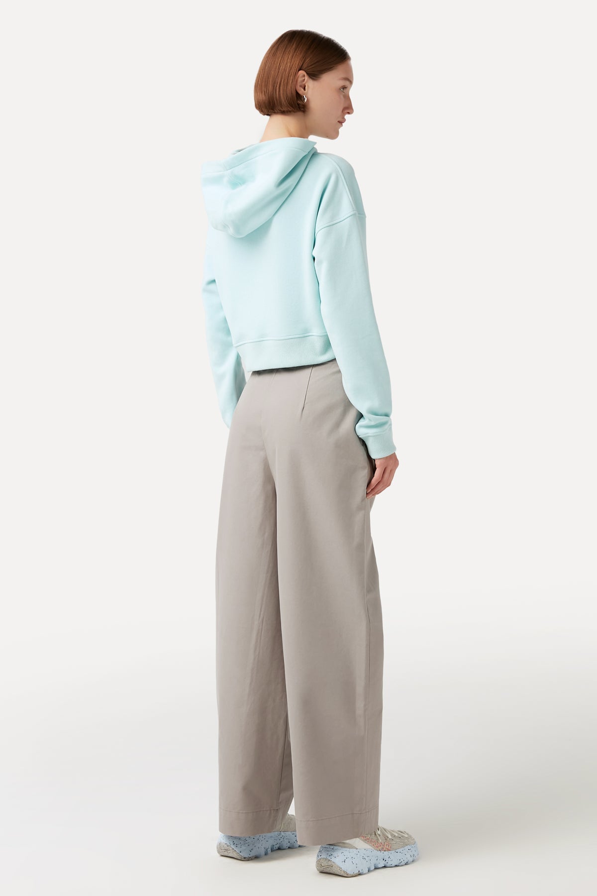 Ceylan SuperSoft Crop Hoodie - Mint Mavi