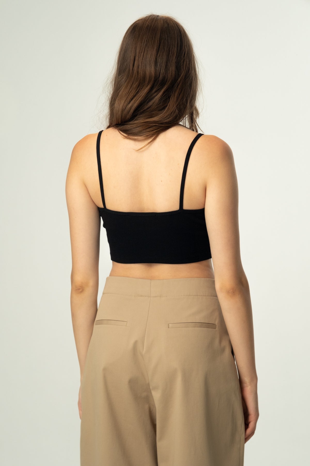 Kızıl Tilki Ribana Askılı Atlet - Siyah