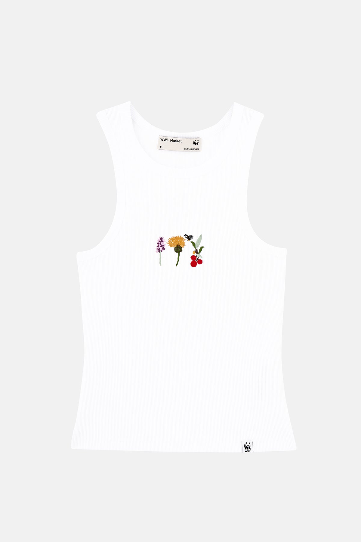 Flowers Ribana Halter Yaka Atlet - Beyaz