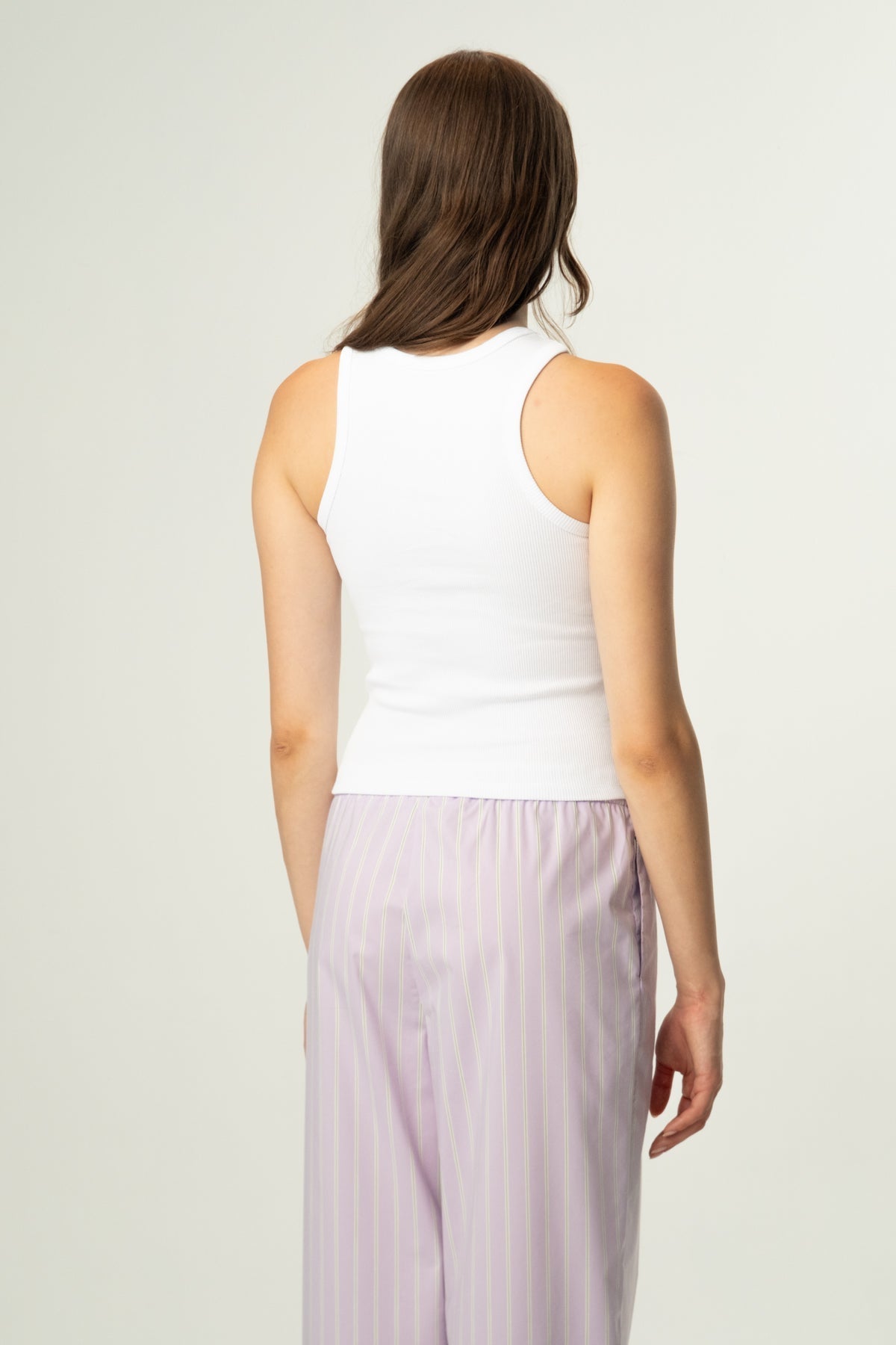 Flowers Ribana Halter Yaka Atlet - Beyaz