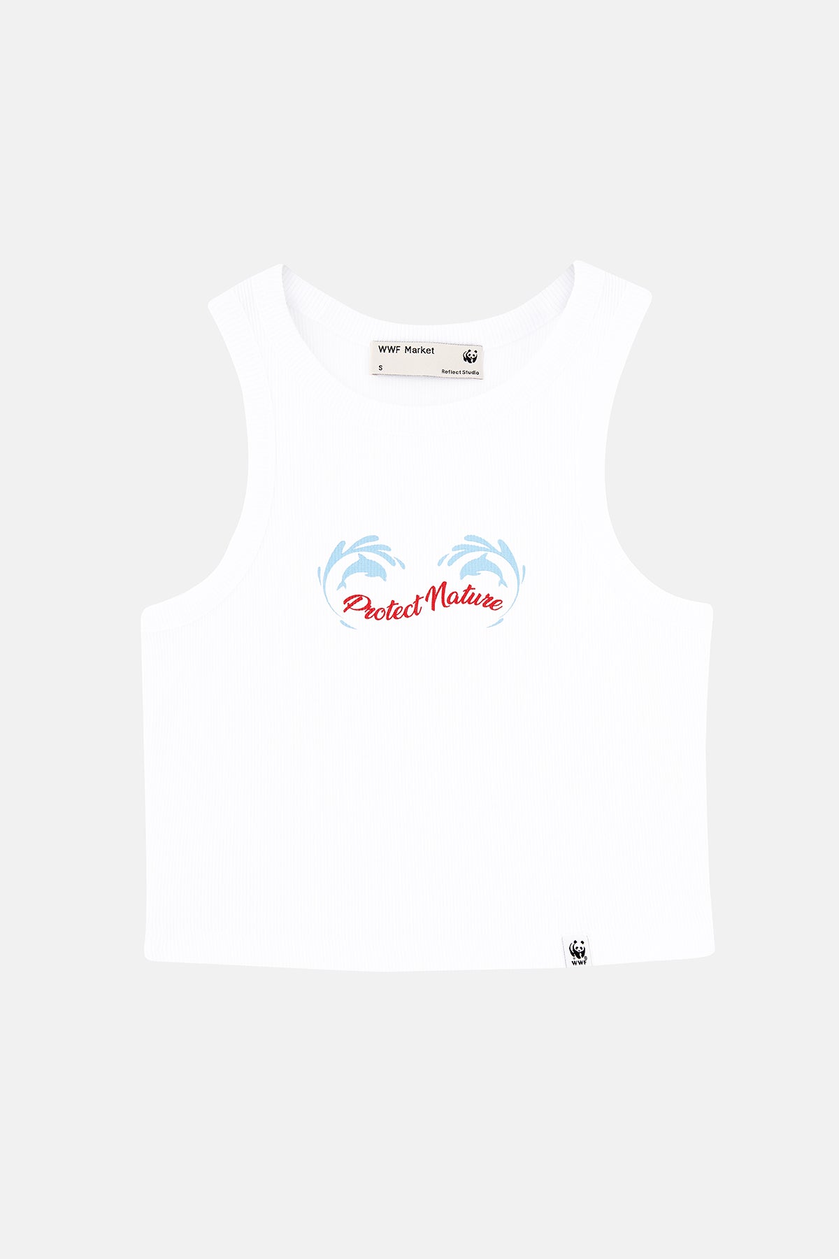 Protect Nature Ribana Halter Yaka Crop Atlet - Beyaz