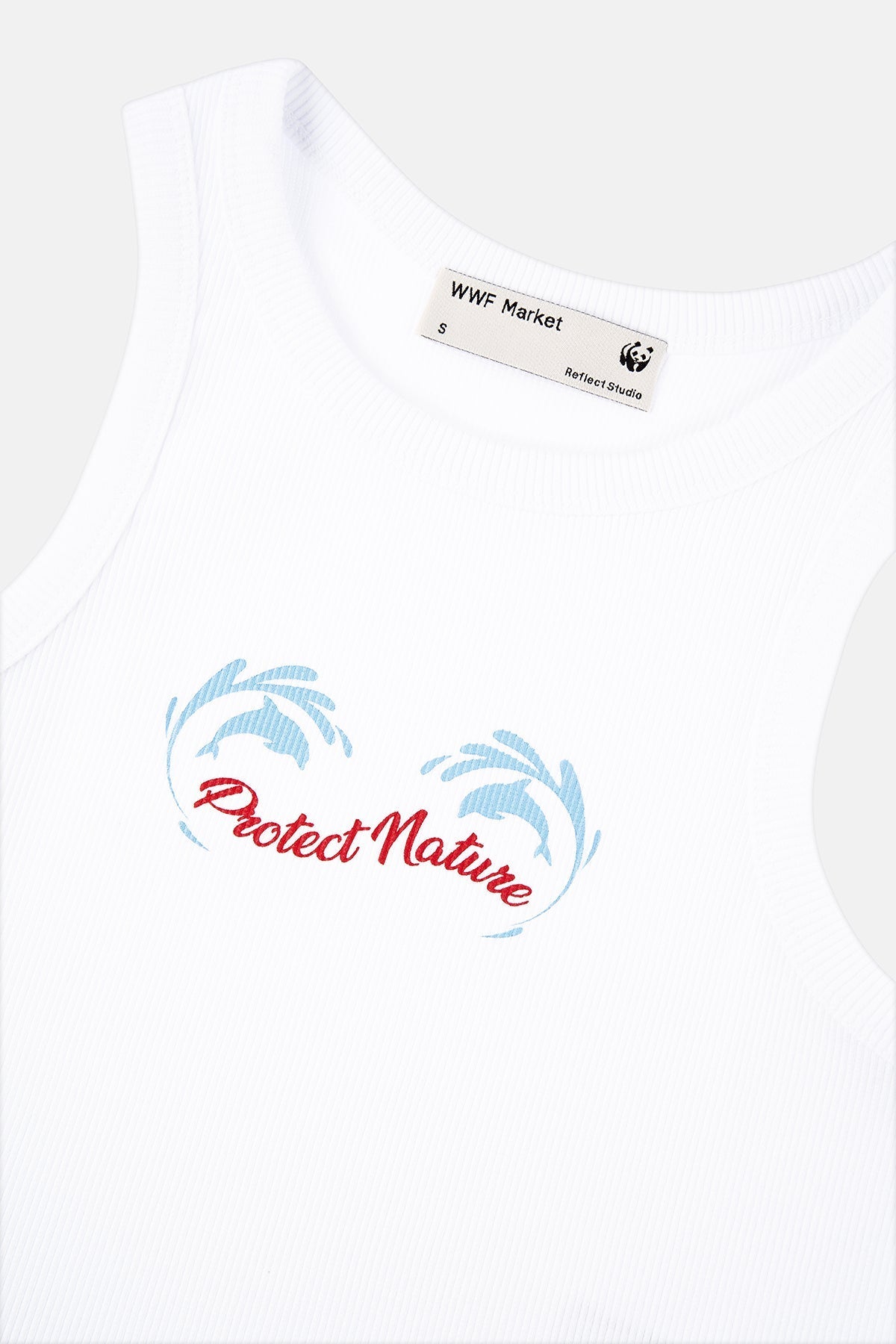 Protect Nature Ribana Halter Yaka Crop Atlet - Beyaz