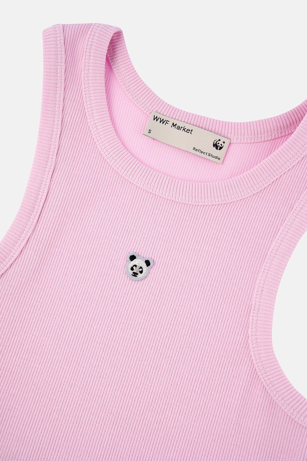 Panda Ribana Halter Yaka Atlet - Açık Pembe