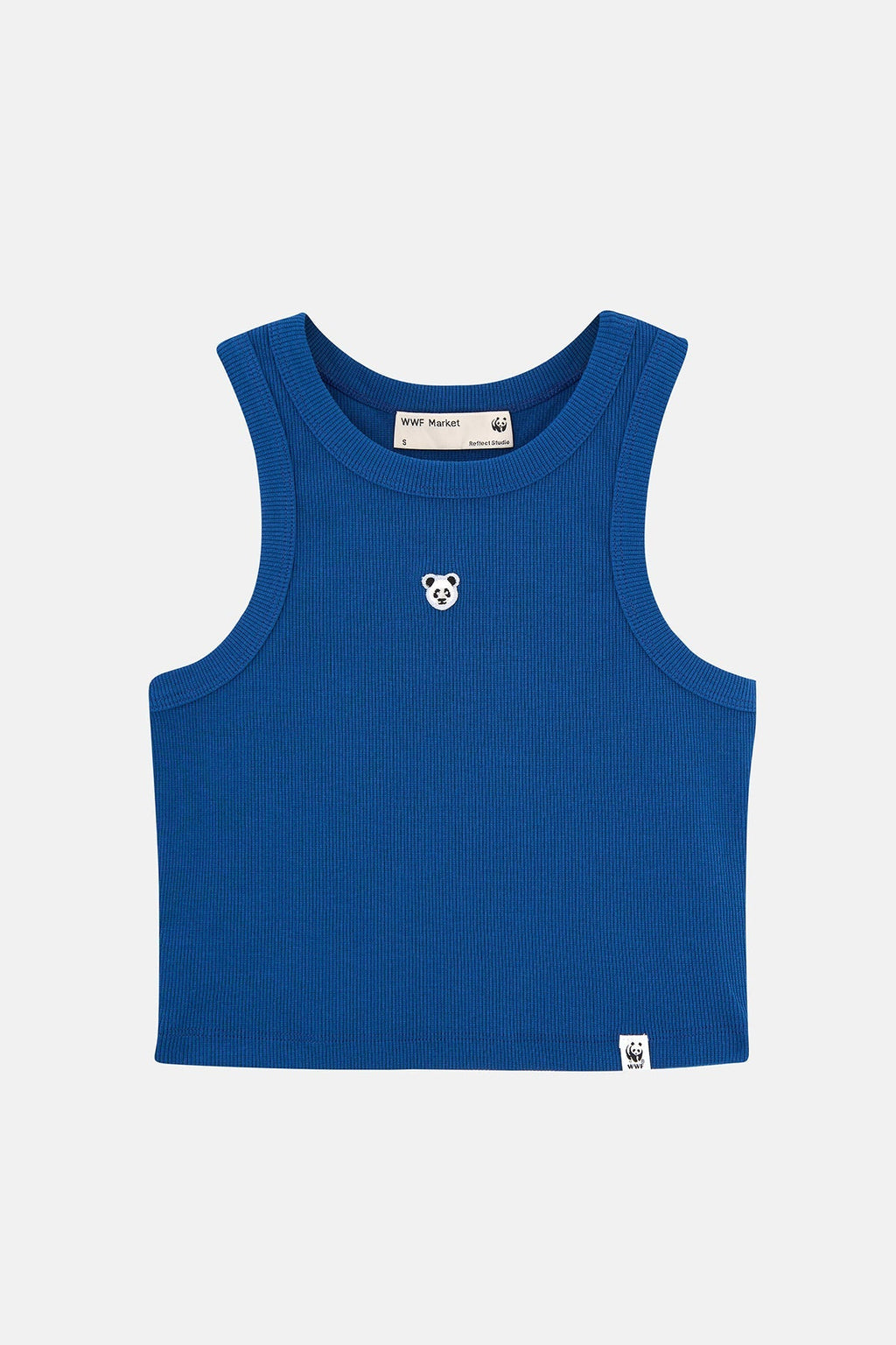 Panda Ribana Halter Yaka Crop Atlet - Lacivert