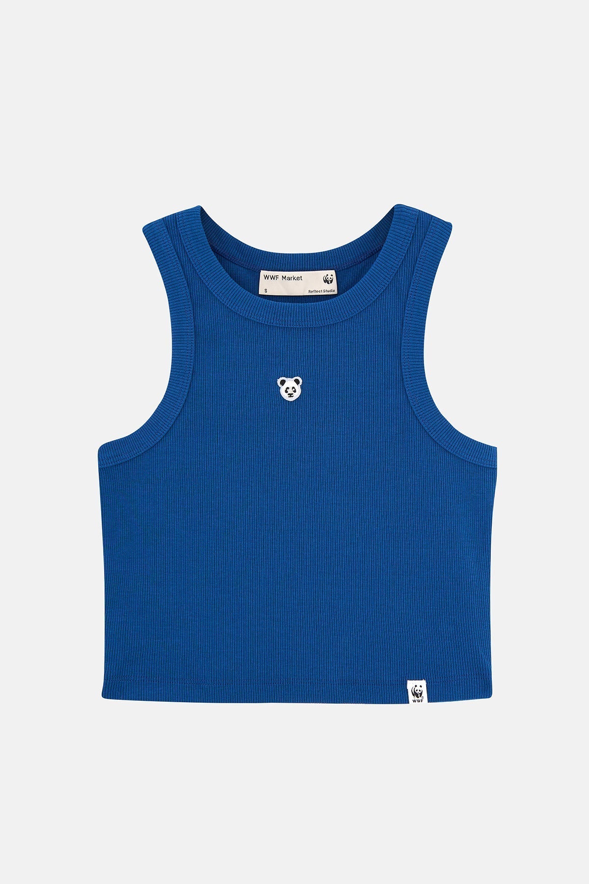 Panda Ribana Halter Yaka Crop Atlet - Lacivert