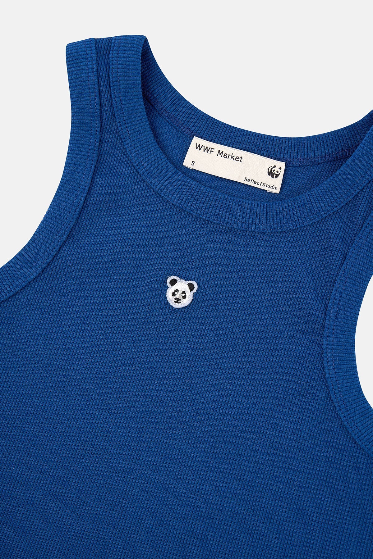 Panda Ribana Halter Yaka Crop Atlet - Lacivert