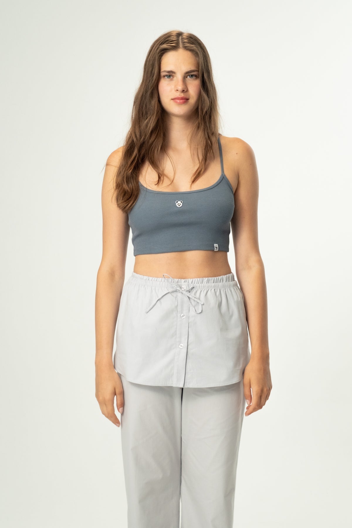 Panda Ribana Askılı Atlet - Antrasit