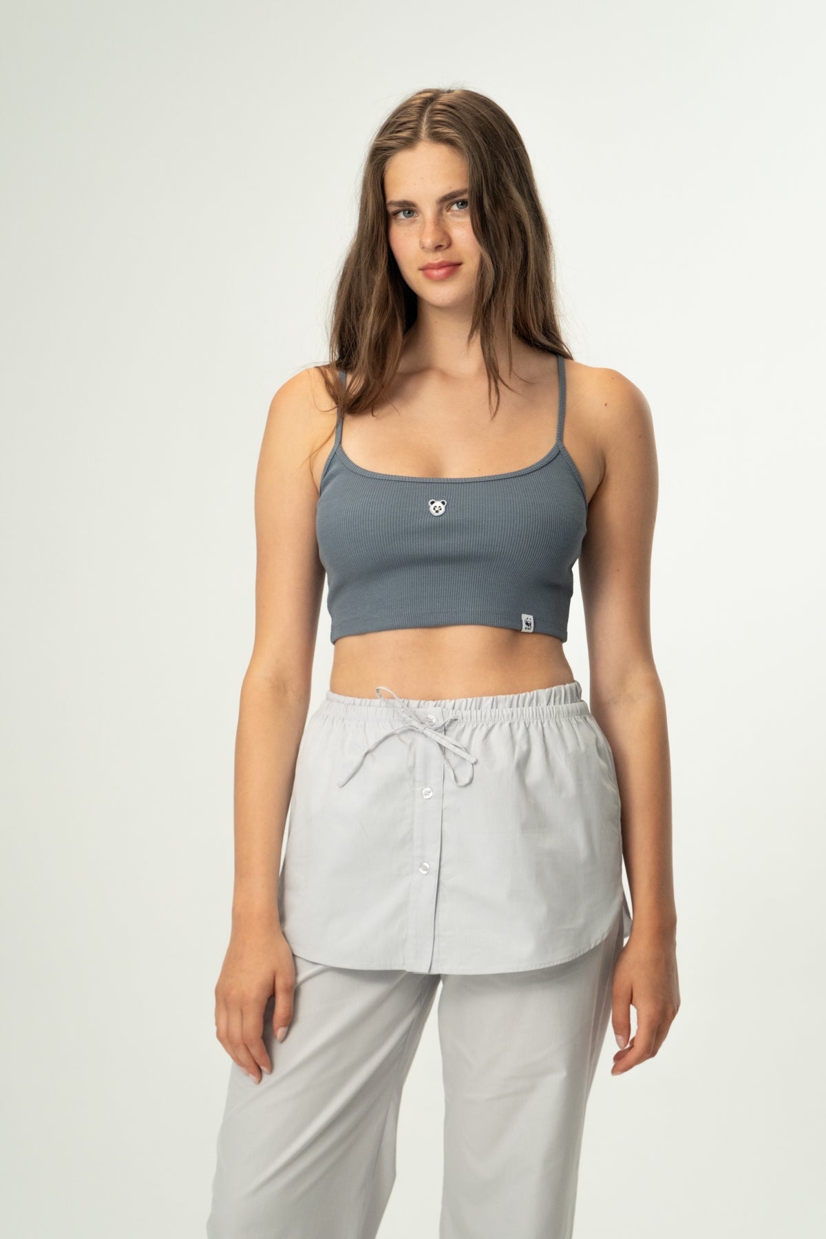 Panda Ribana Askılı Atlet - Antrasit