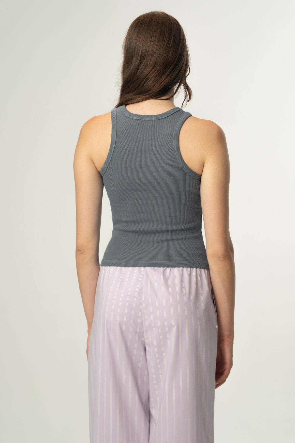 Kızıl Tilki Ribana Halter Yaka Atlet - Antrasit