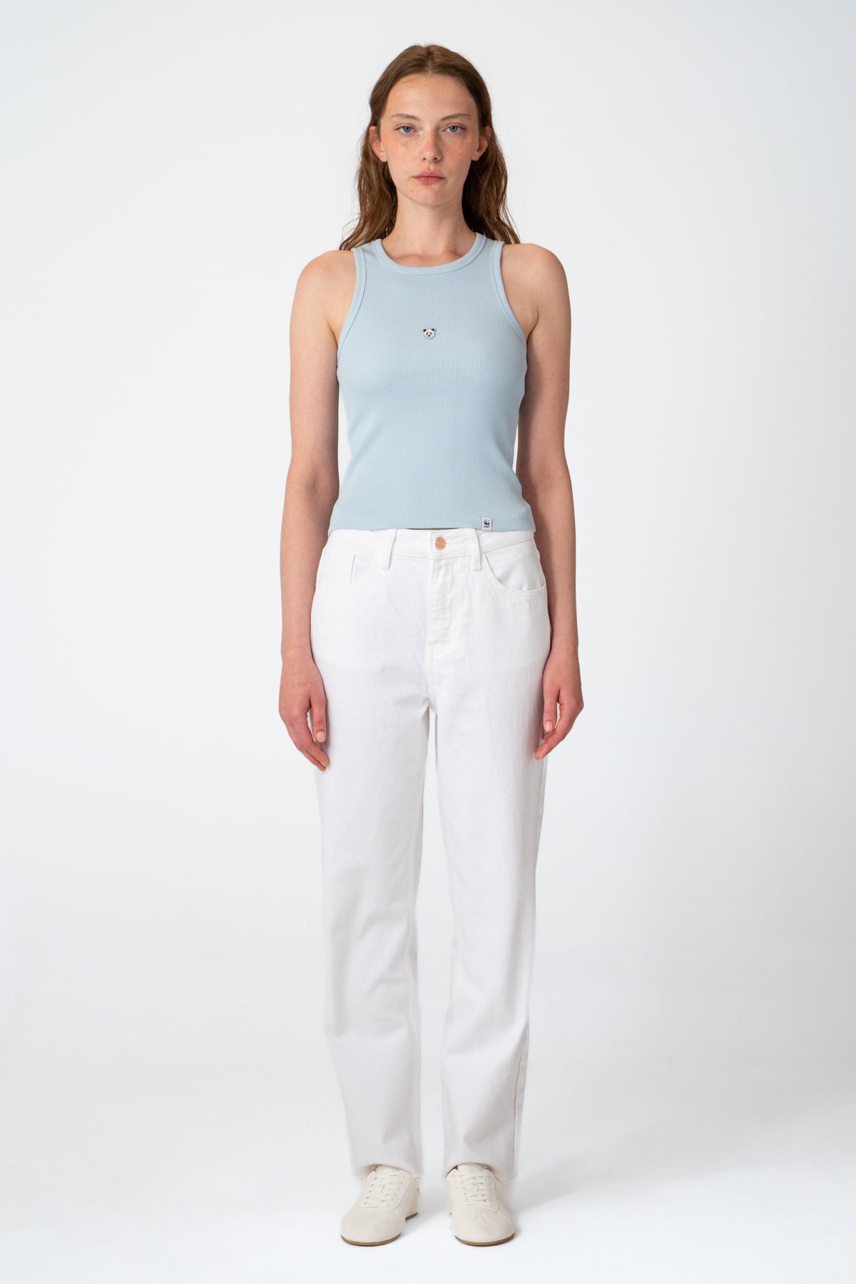 Panda Ribana Halter Yaka Atlet - Açık Mavi