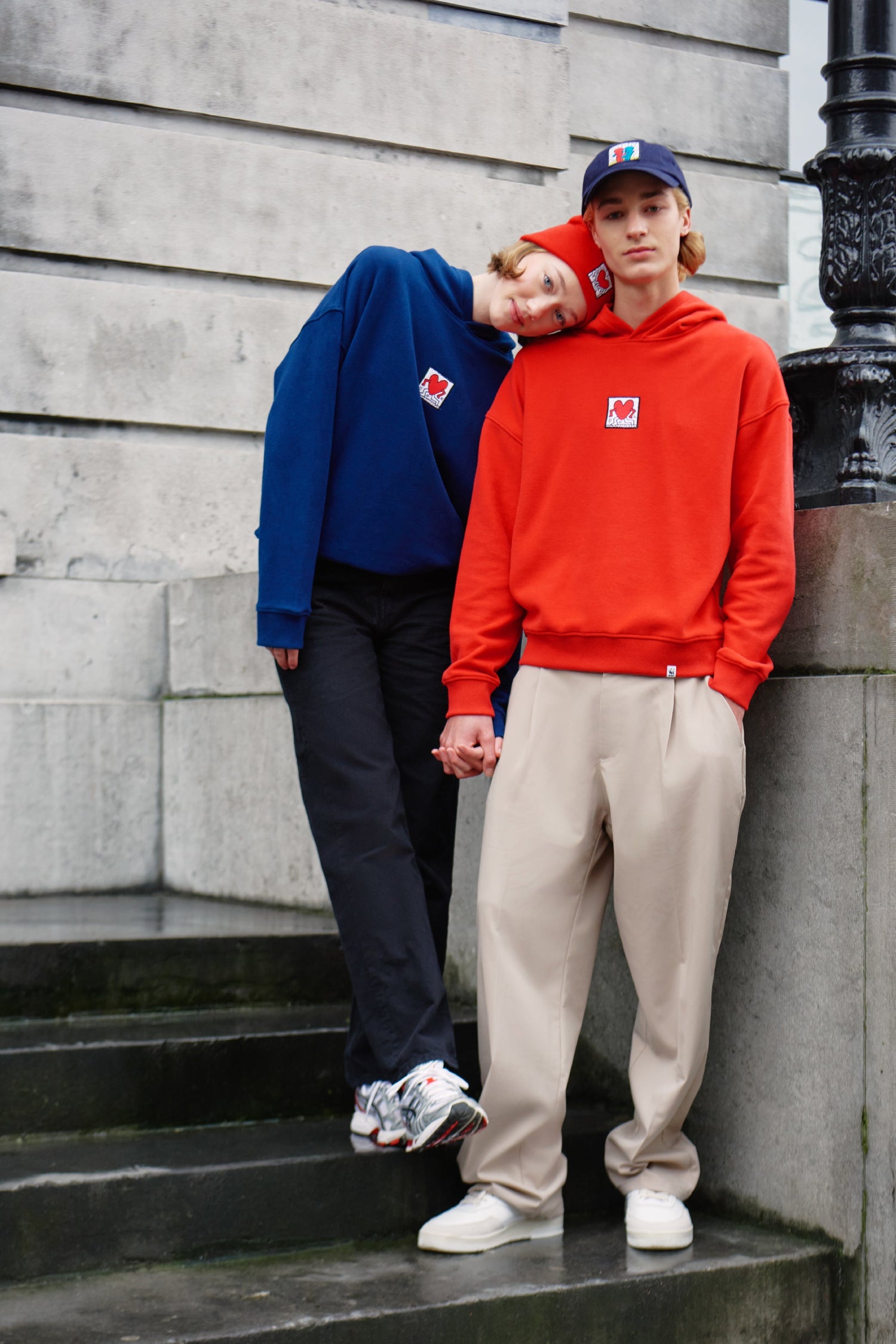 Keith Haring Love SuperSoft  Hoodie - Kırmızı