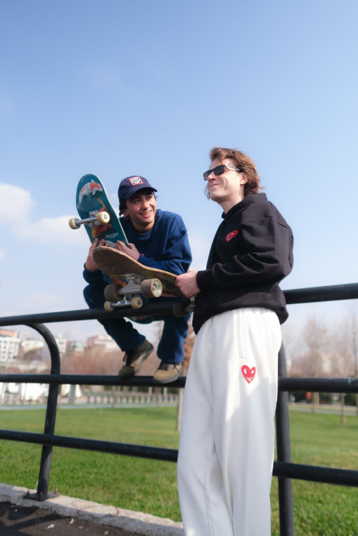 Keith Haring Heart Eşofman Altı - Ekru