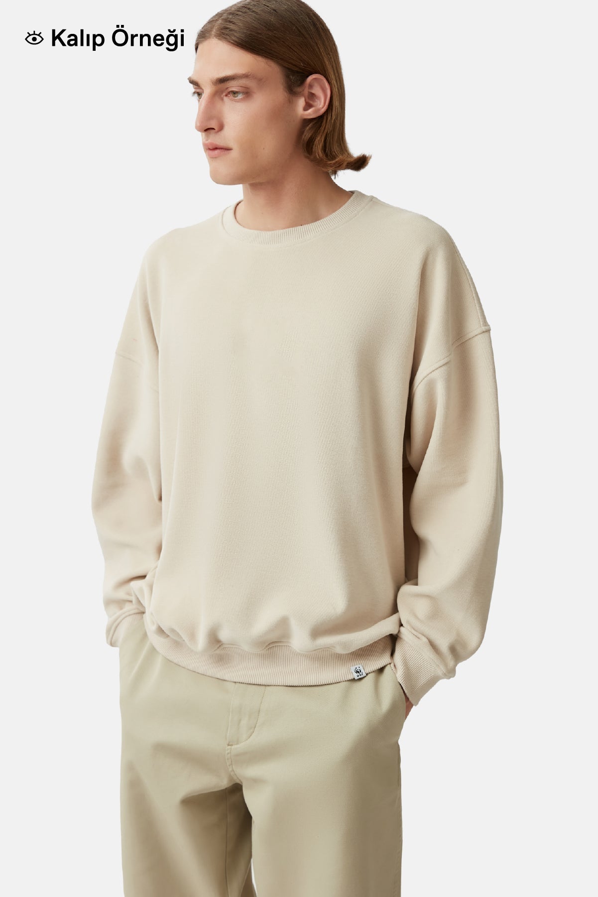 Panda SuperSoft Sweatshirt - Açık Gri