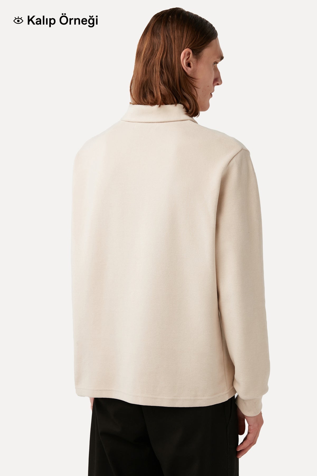 Bozayı SuperSoft Polo Sweatshirt - Latte