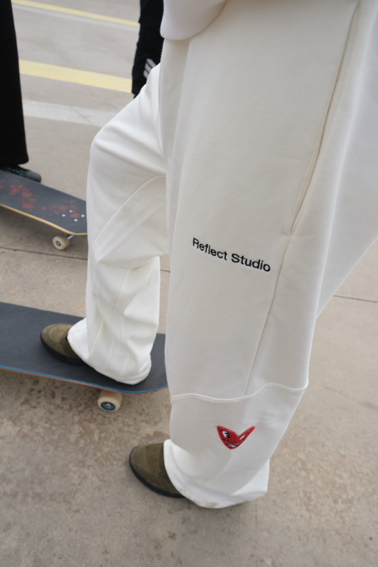 Keith Haring Heart Eşofman Altı - Ekru