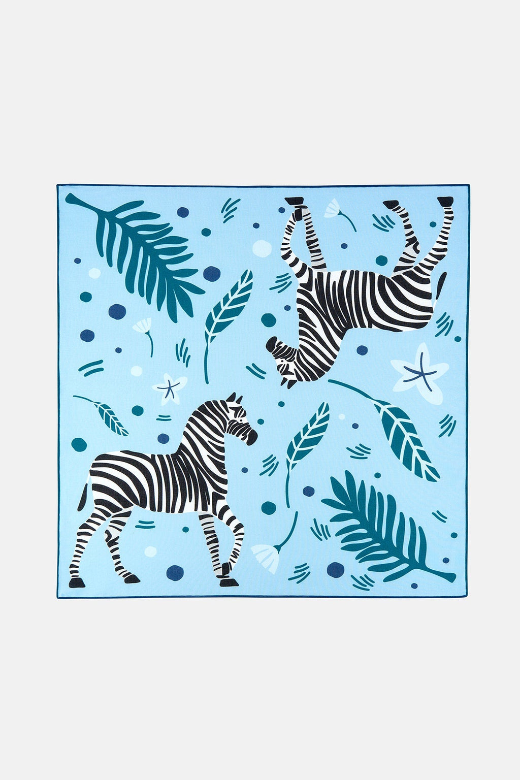 Zebra Bandana - Mavi/Siyah