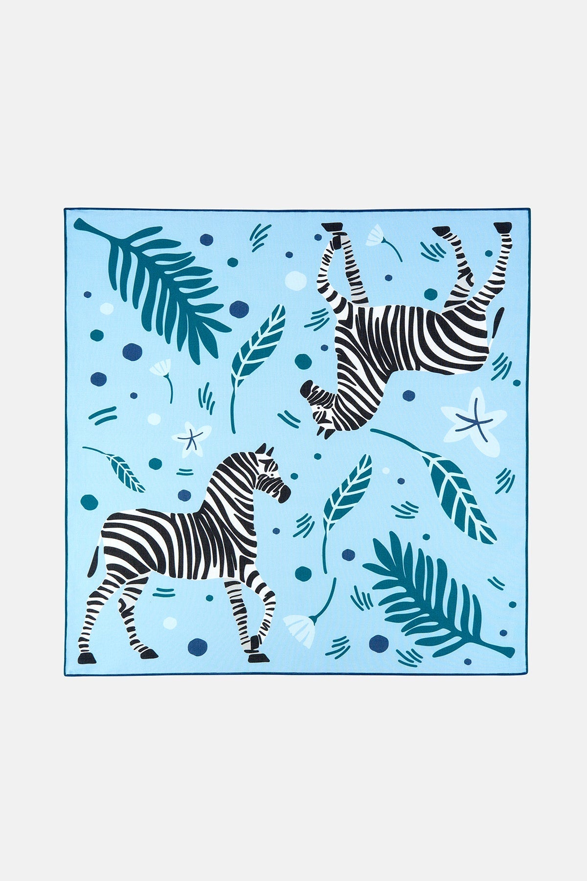 Zebra Bandana - Mavi/Siyah