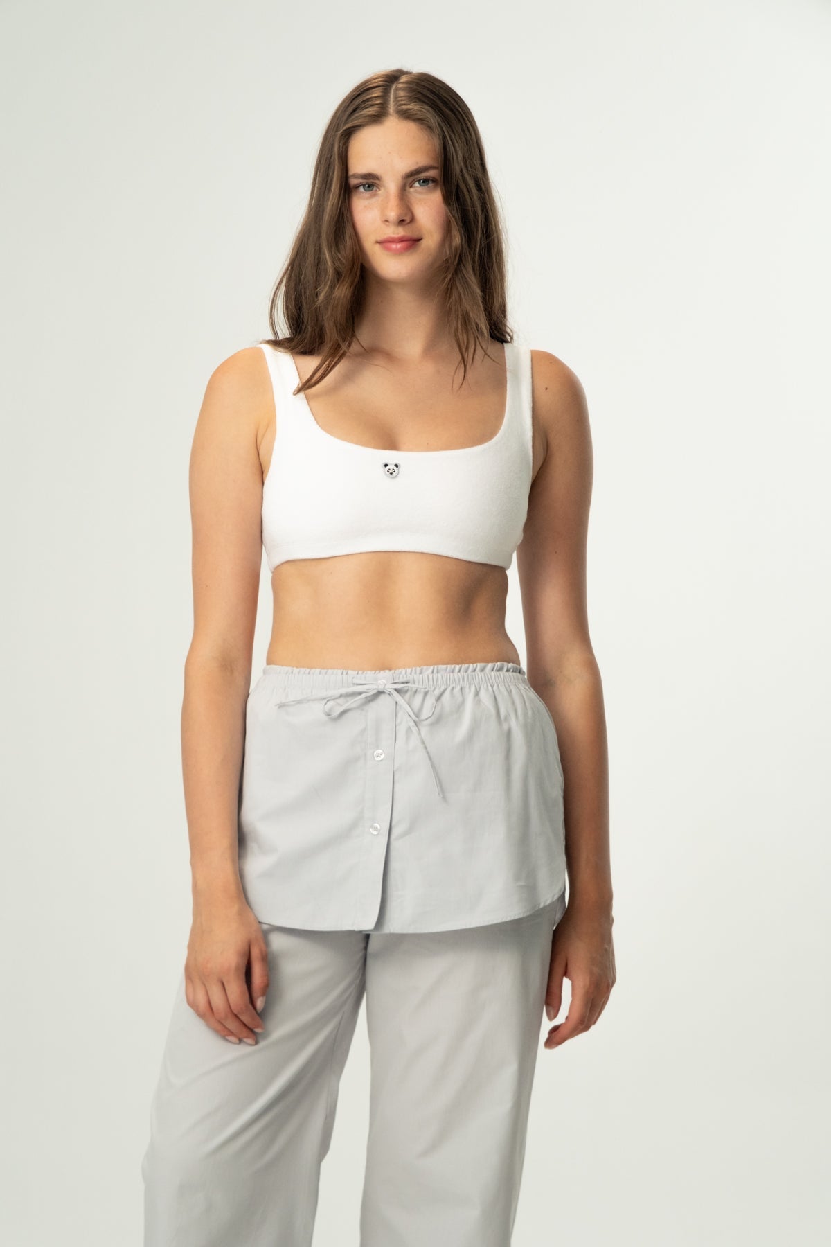 Panda Terry Bralet - Beyaz