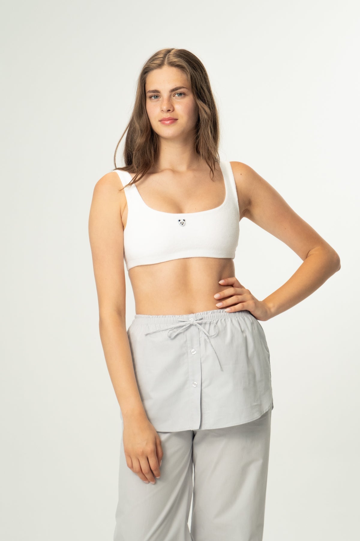 Panda Terry Bralet - Beyaz