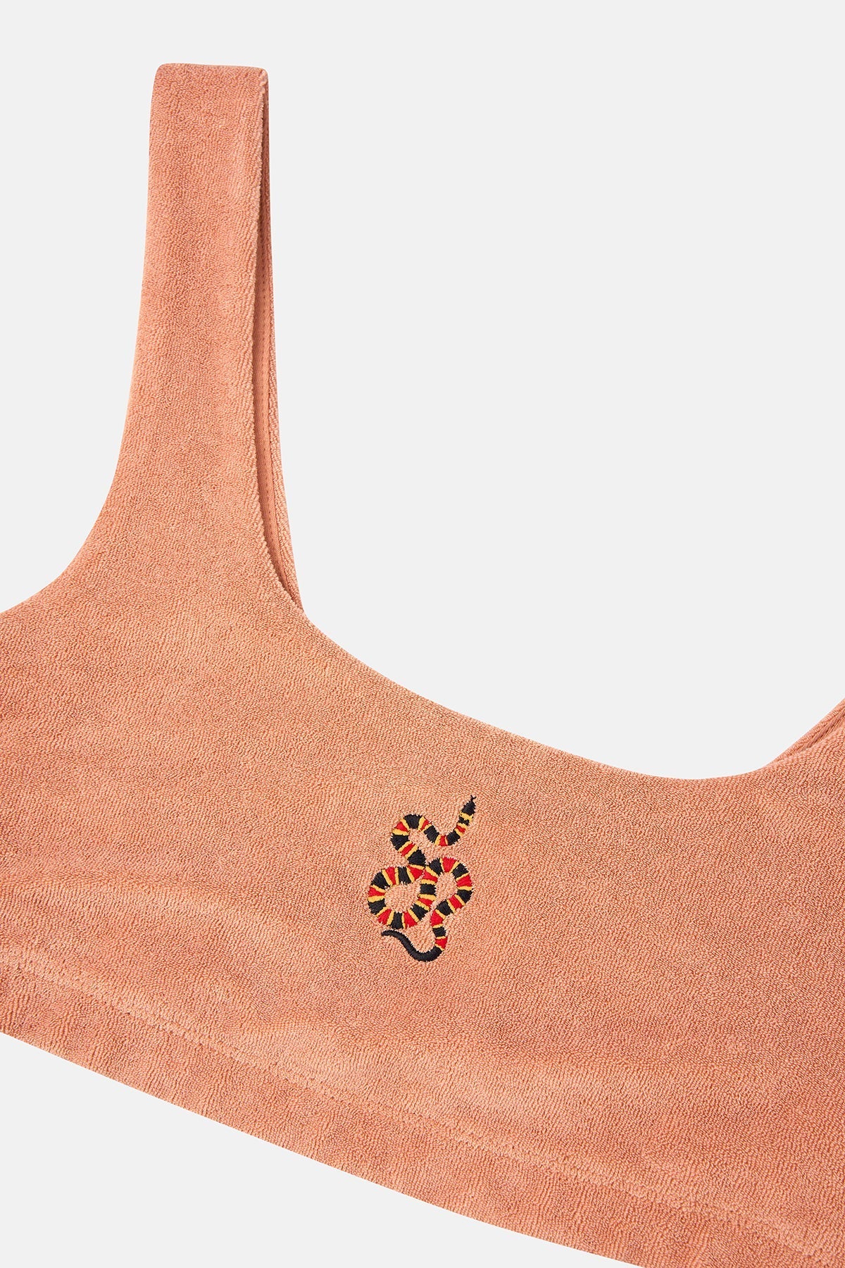 Mercan Yılanı Terry Bralet - Somon Rengi
