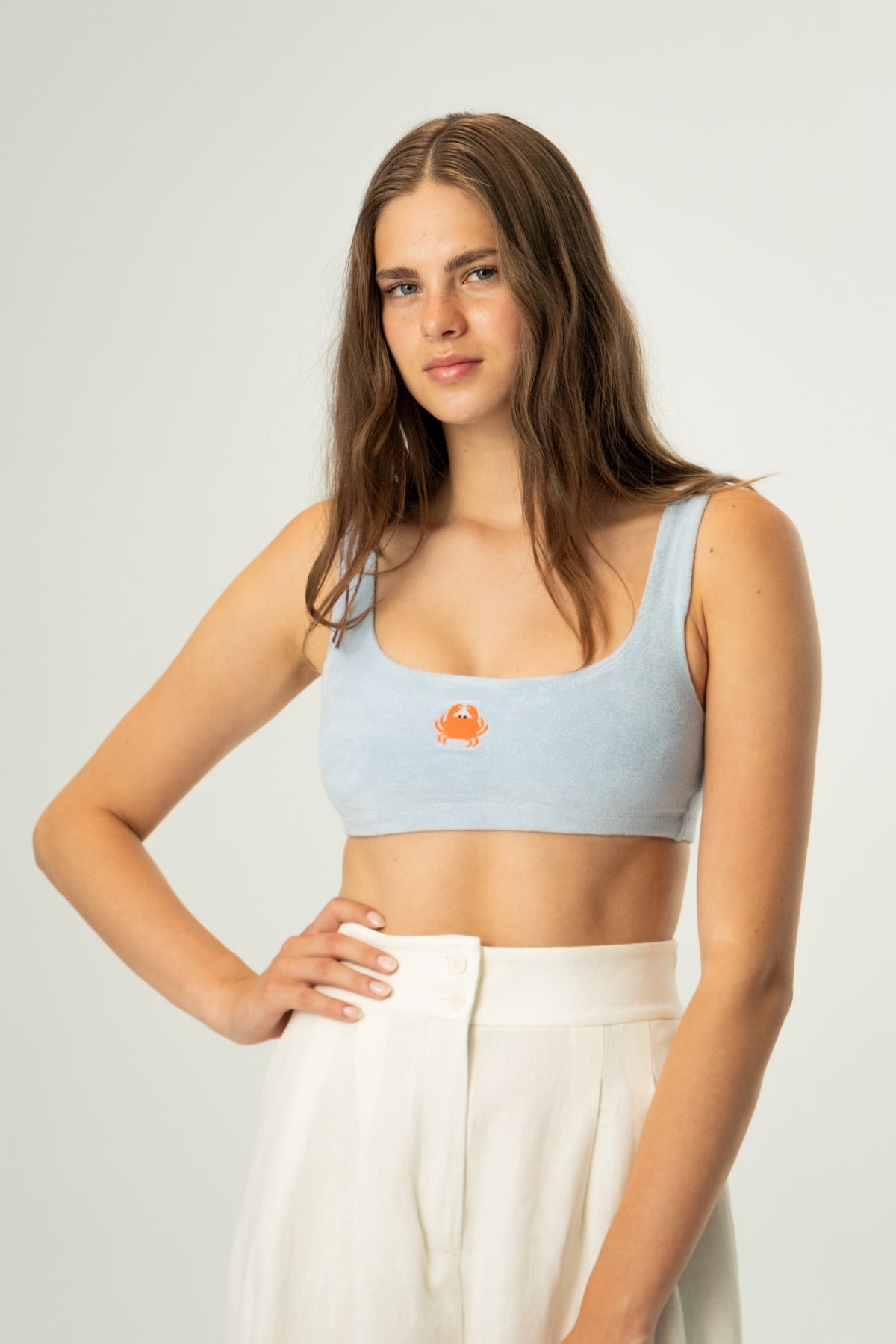 Yengeç Terry Bralet - Açık Mavi