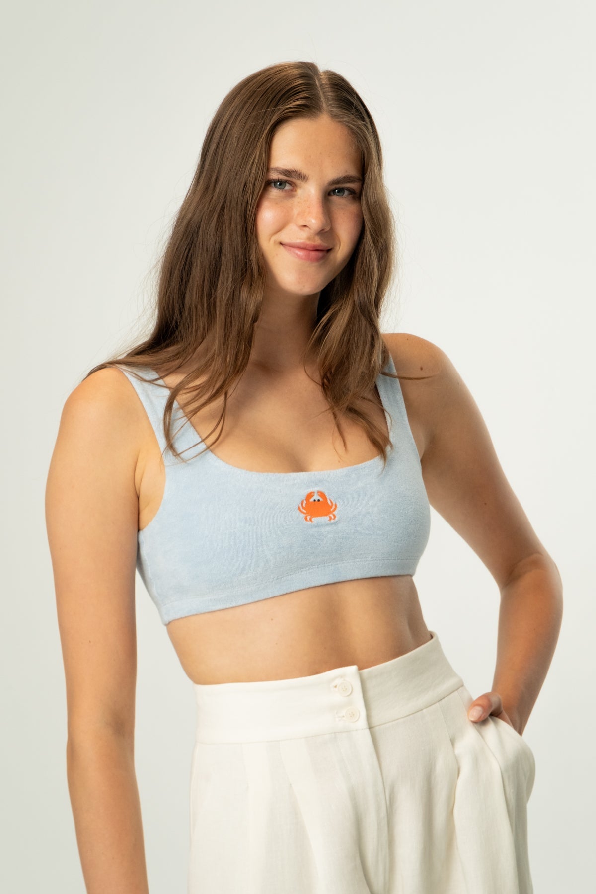 Yengeç Terry Bralet - Açık Mavi