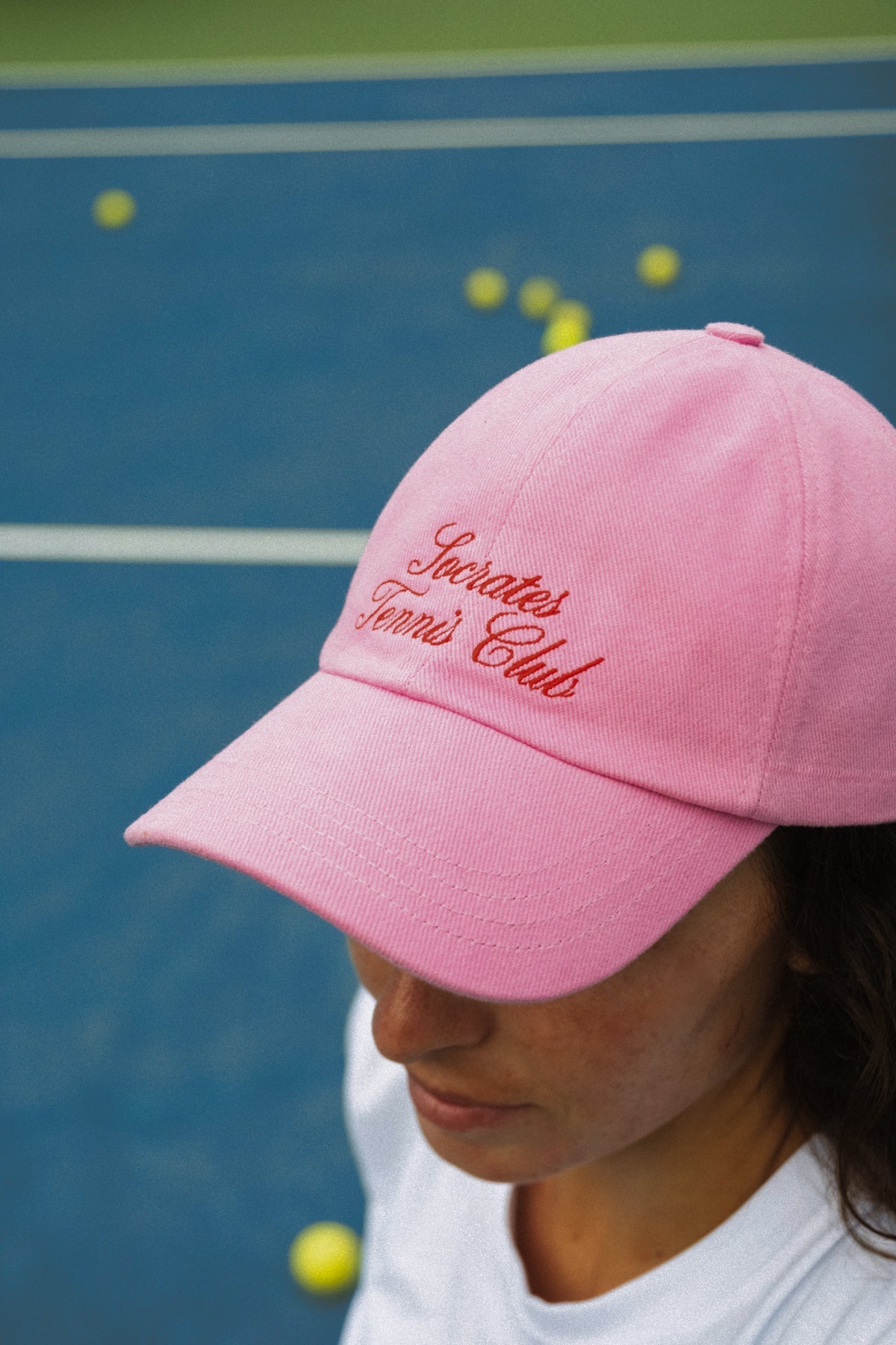 Socrates Tennis Club  Cap - Pembe
