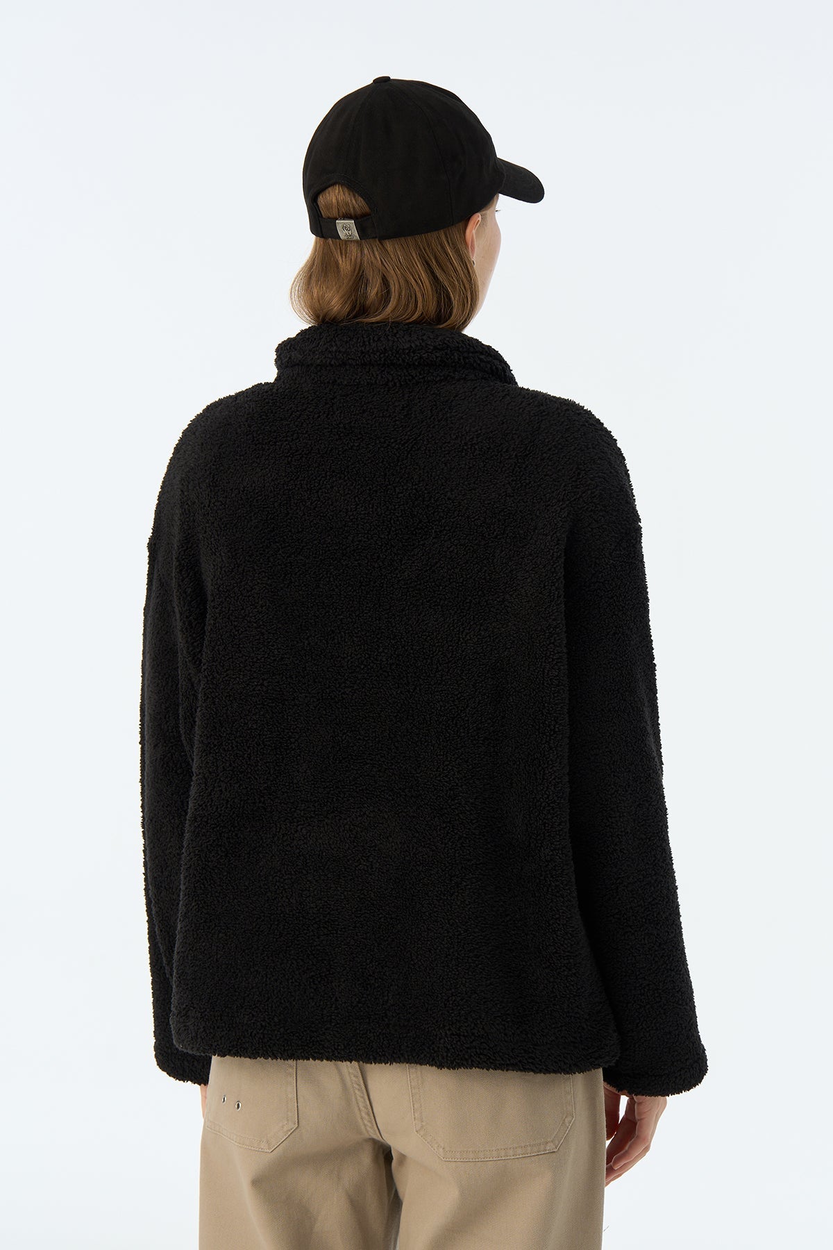 Kızıl Tilki Sherpa Ceket - Siyah