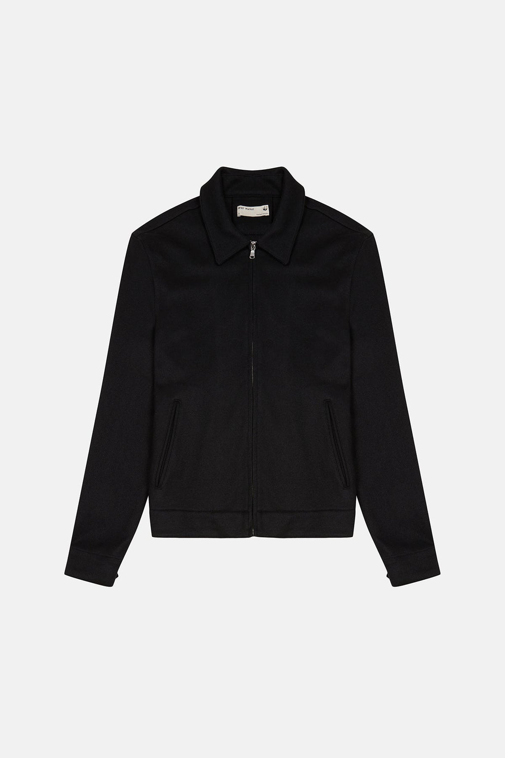 SuperSoft Fermuarlı Ceket - Siyah