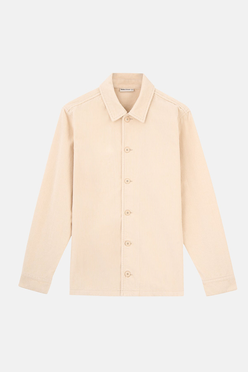 S Logo Kadife Ceket - Parşömen Bej