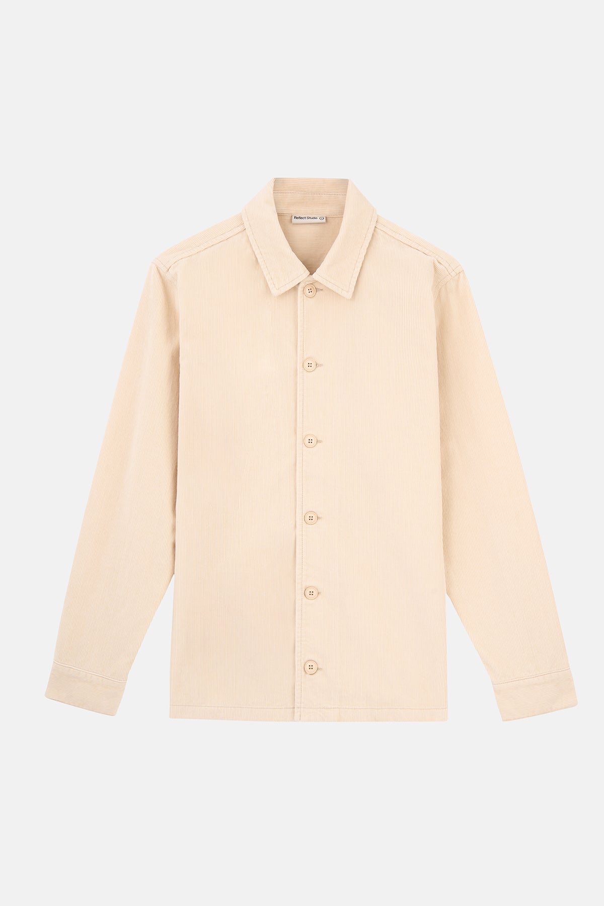 S Logo Kadife Ceket - Parşömen Bej