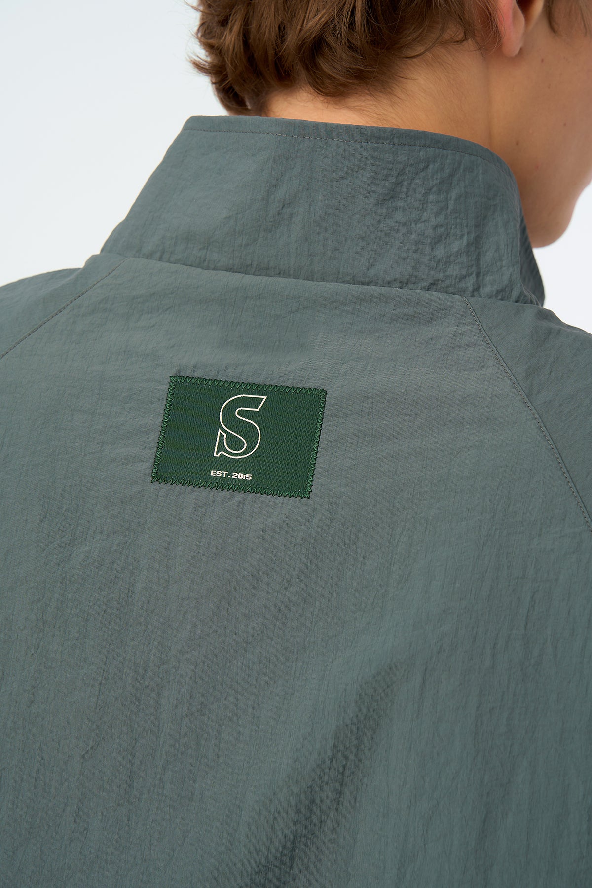 S Logo Rüzgarlık - Gri Melanj