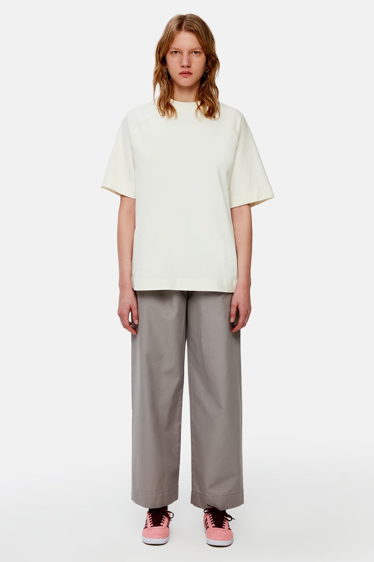 Pleated Pants - Gray