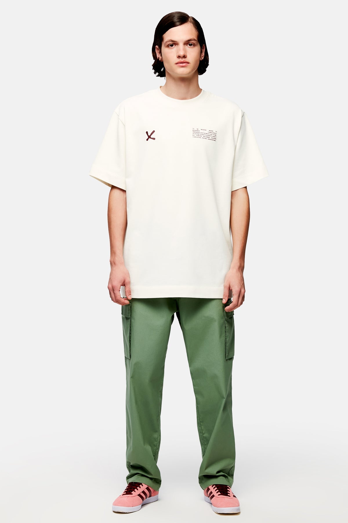 Belted Logo Embroidered Trackpants - Khaki