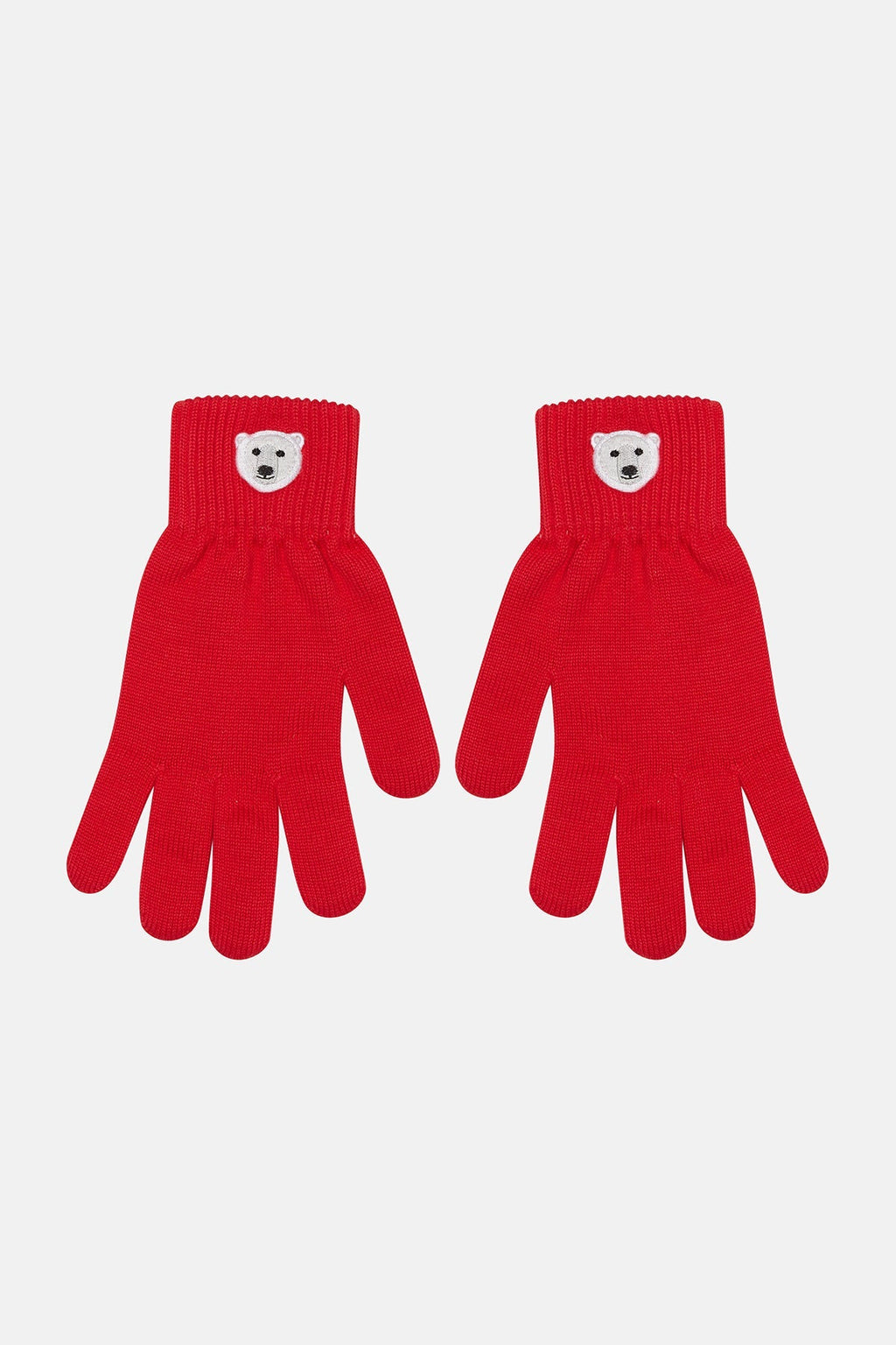 Kutup Ayısı Eldiven - Kırmızı