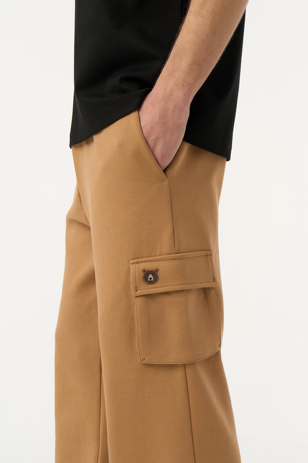 Bozayı Premium Erkek Kargo Eşofman Altı - Latte