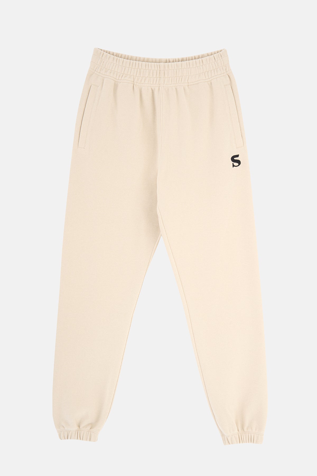 S Logo SuperSoft Kadın Eşofman Altı - Parşömen Bej