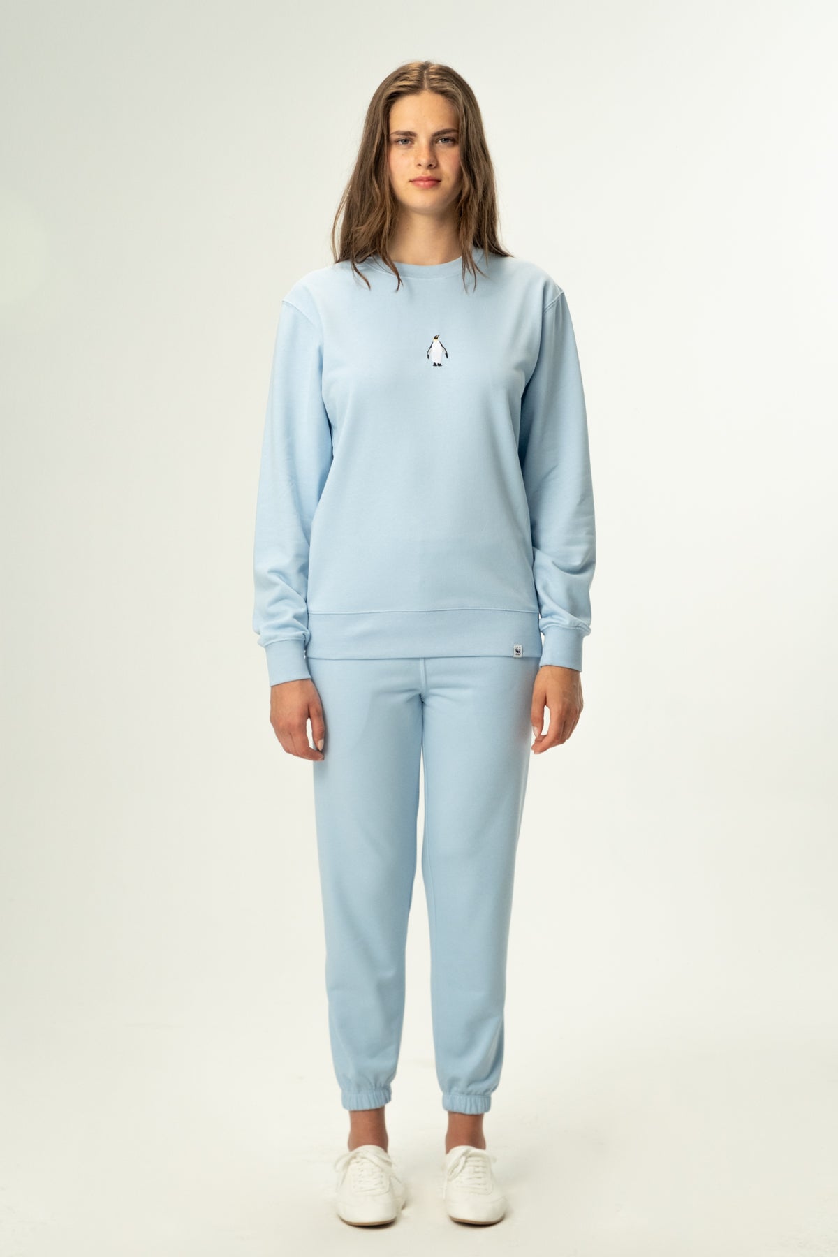 Panda Soft Fleece Kadın Eşofman Altı - Bebek Mavisi