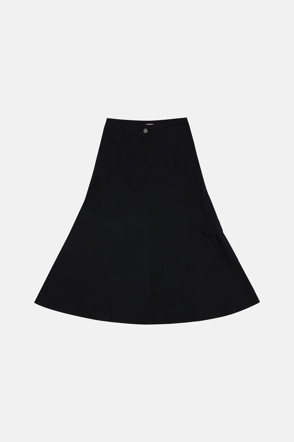 Monogram Mini Skirt - Black