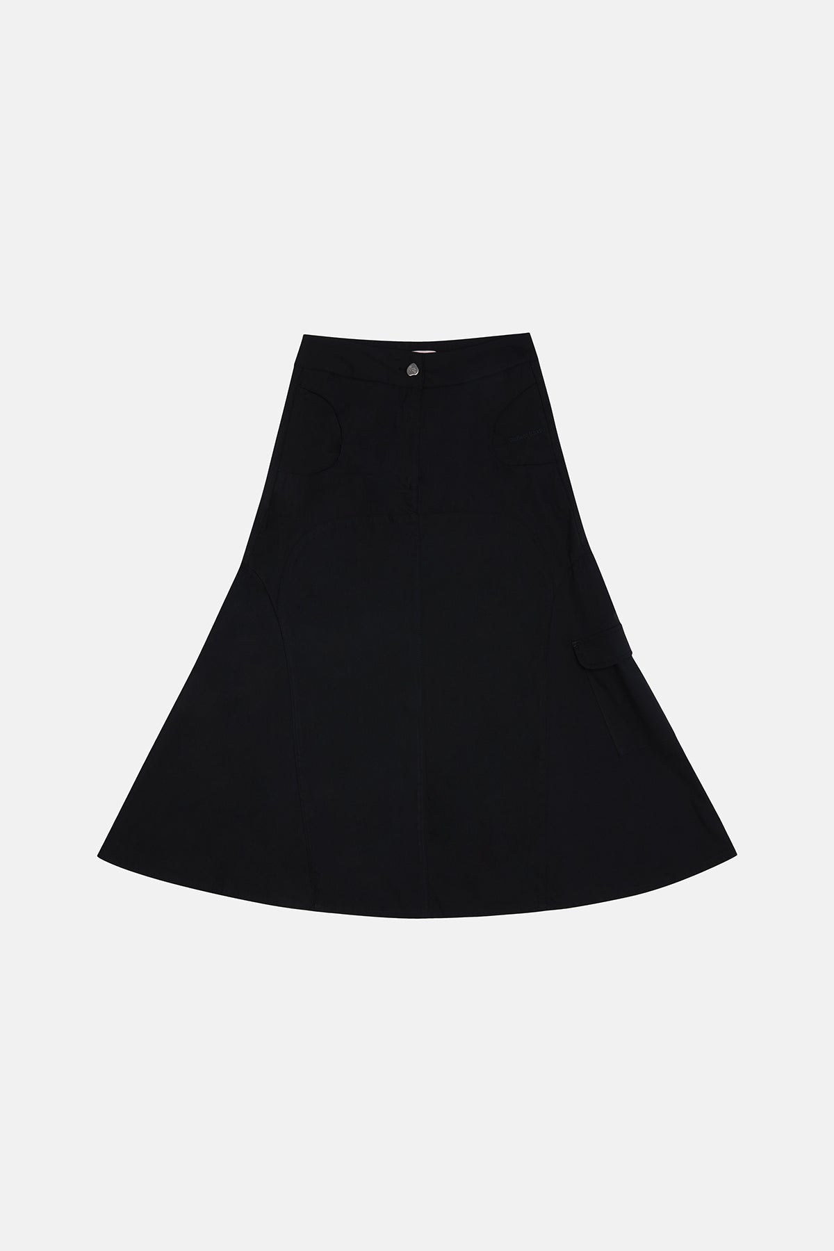 Monogram Mini Skirt - Black