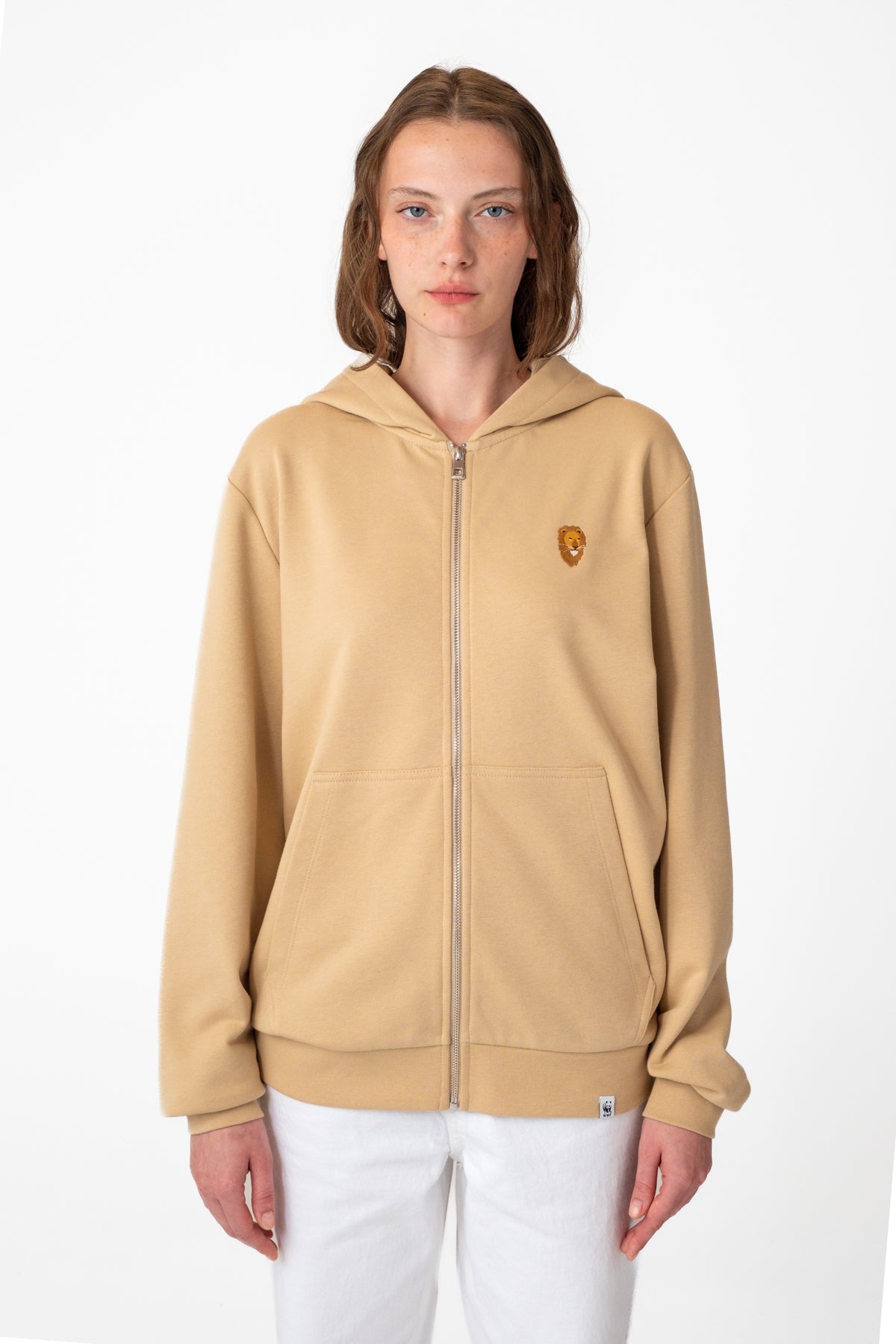 Aslan Soft Fleece Full-Zip Hoodie - Latte