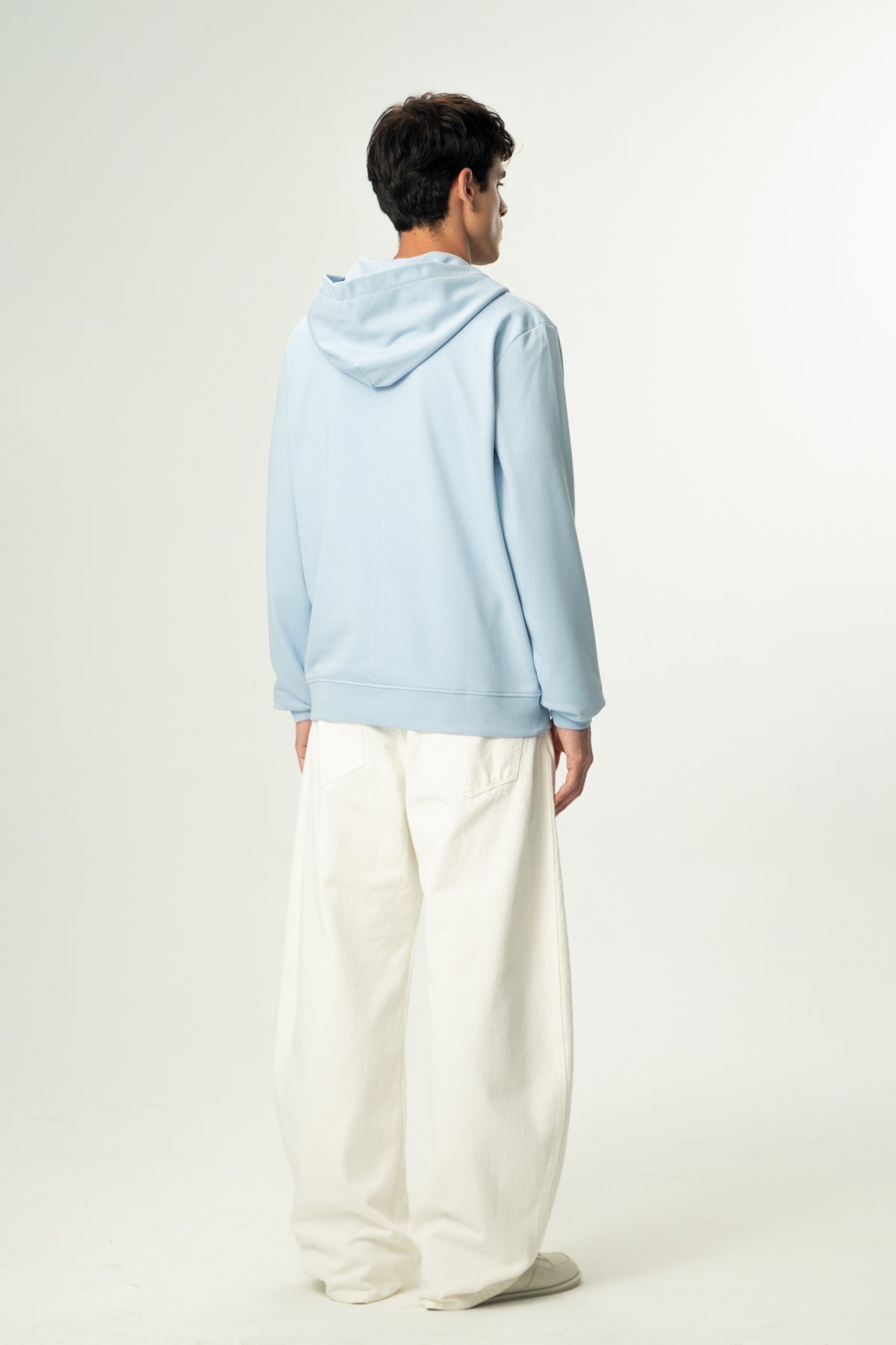 Panda Soft Fleece Full-Zip Hoodie - Bebek Mavisi