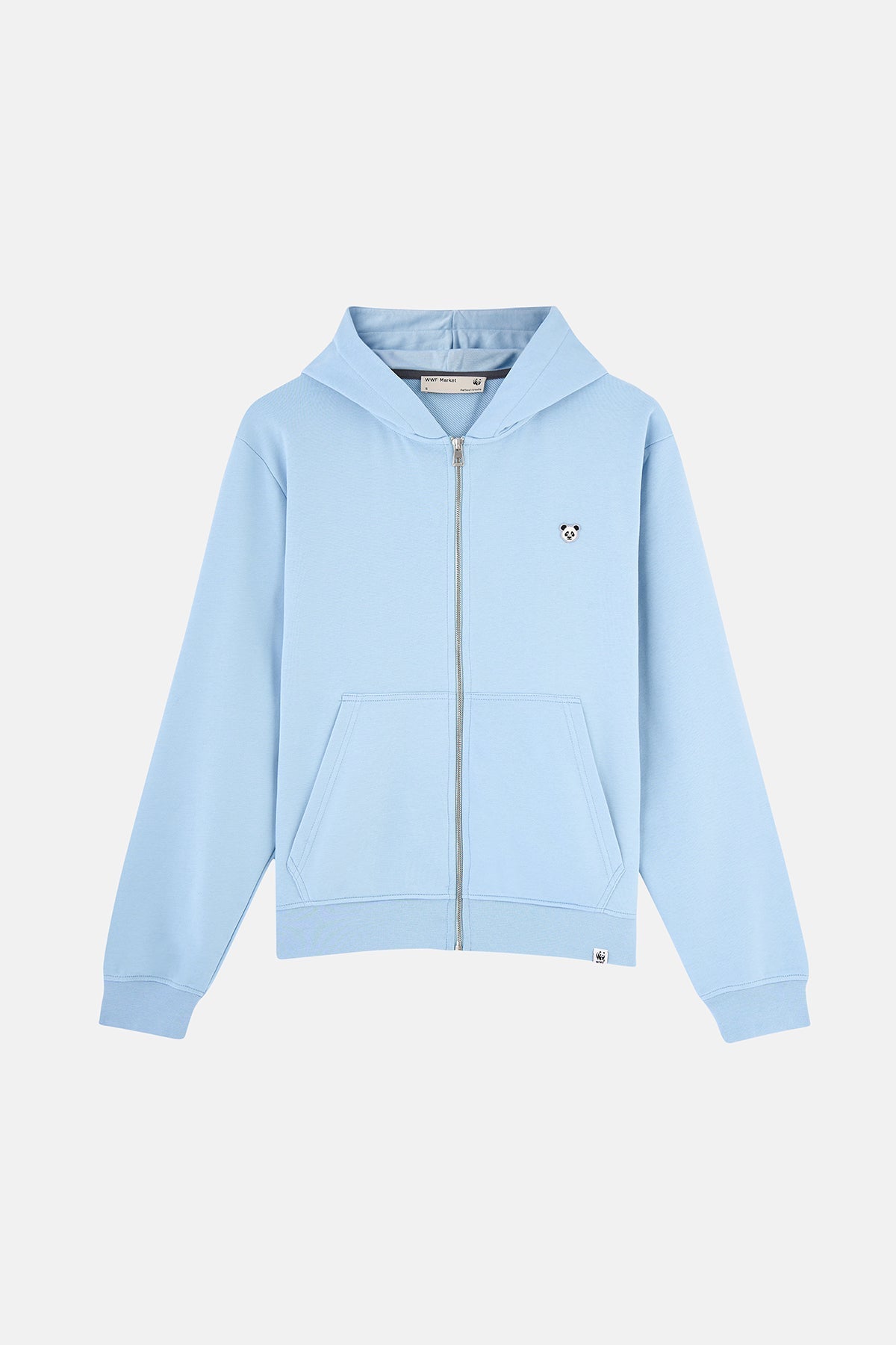 Panda Soft Fleece Full-Zip Hoodie - Bebek Mavisi